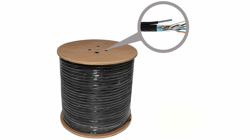 WesternSecurity Mrezni kabl Outdoor FTP Cat5e+Sajla 305 WesternSecurity Mrezni kabl Outdoor FTP Cat5e+Sajla 305