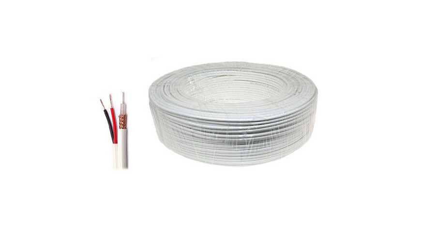 WesternSecurity RG59+2x0.5 100 White WesternSecurity RG59+2x0.5 100 White