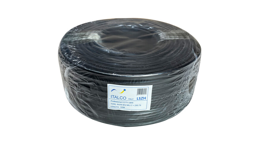 WesternSecurity RG59+Power, 100 LS0H WesternSecurity RG59+Power, 100 LS0H