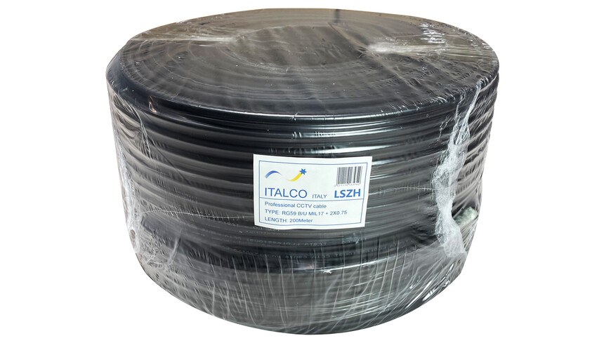 WesternSecurity RG59+Power, 200 LS0H WesternSecurity RG59+Power, 200 LS0H