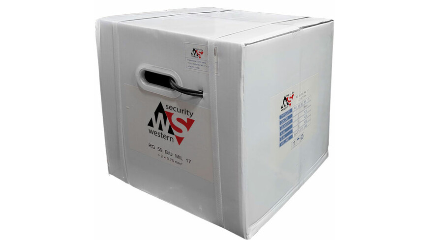 WesternSecurity WS-RG59+2x0.75 300m Black WesternSecurity WS-RG59+2x0.75 300m Black