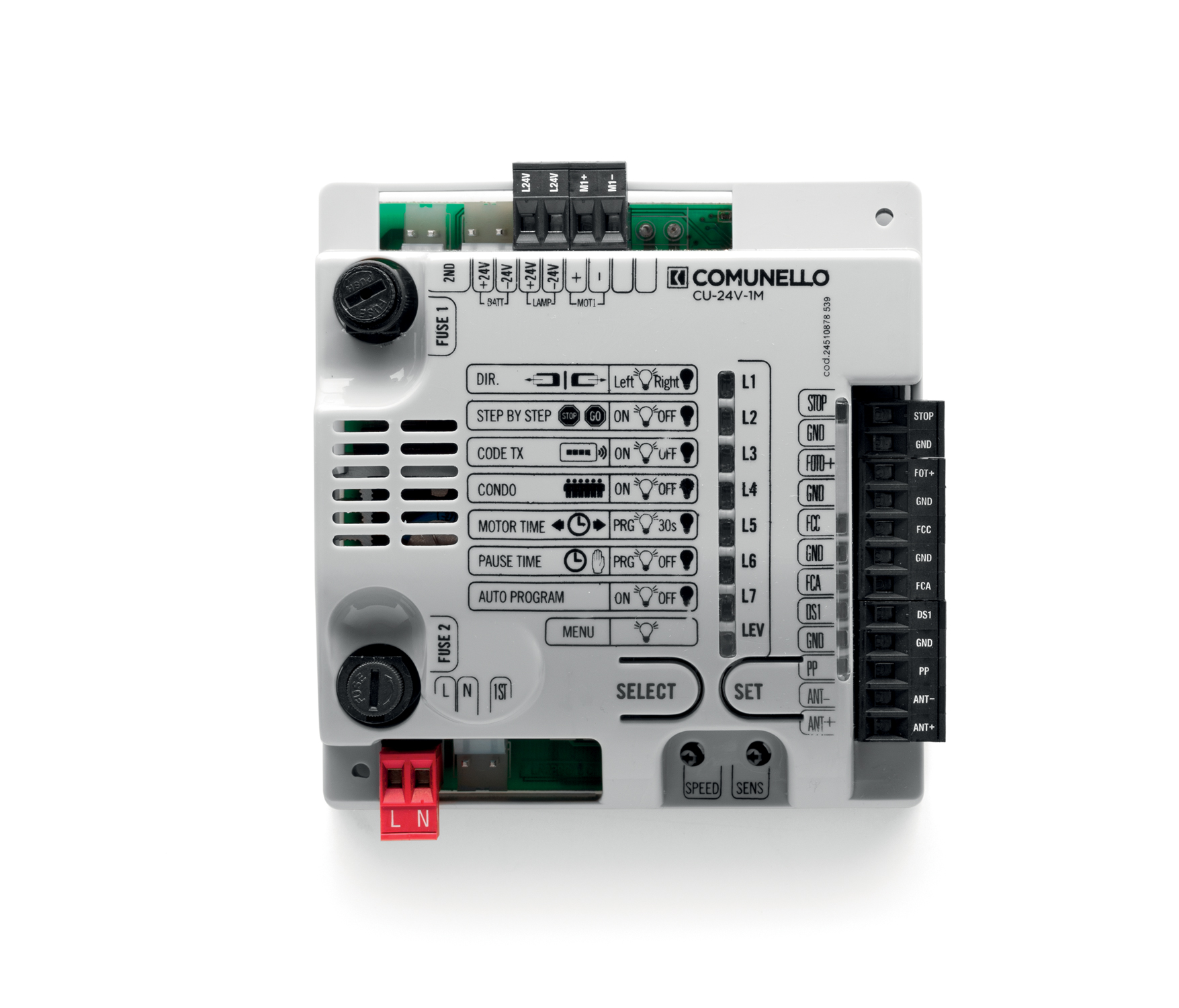 ComunelloAutomation CU-24V-1M - Kontrolna jedinica za motor za kliznu kapiju FORT400 i FORT600 (stari modeli)