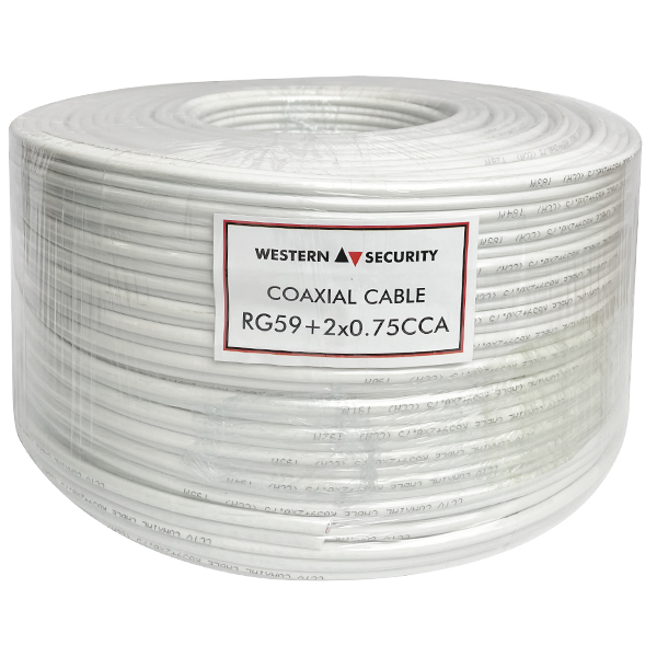 WesternSecurity WS-RG59+2x0.75 200m White