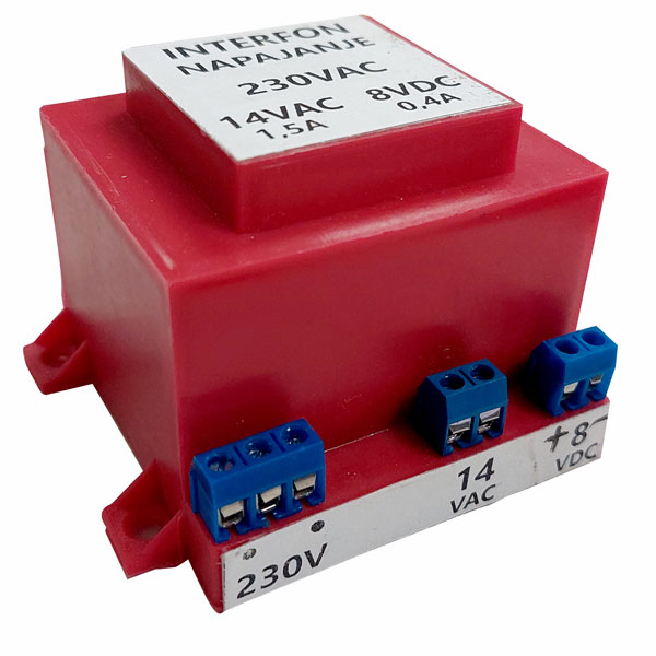 Bitron 14VAC/8VDC - Napojna jedinica, 14VAC/8VDC